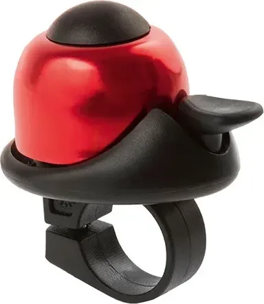 Zvonček mini BELL, na karte, červený