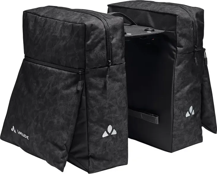 Vaude dvojitá taška na nosič TwinZipper (UniKlip 2), black