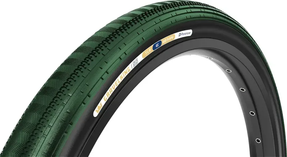 PANARACER plášť Gravelking SS - 700, kevlar, British Racing Green, Black sidewall
