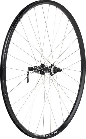 DEMA koleso MTB Disc 27,5" čierne zadné, kazetové QR, Center Lock, nerez