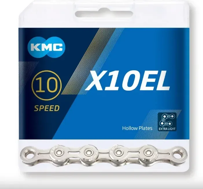 KMC Reťaz X 10 EL strieborná 114 článkov