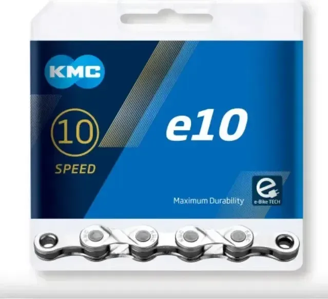 KMC Reťaz na elektrobicykle e10 strieborná, 122 článkov