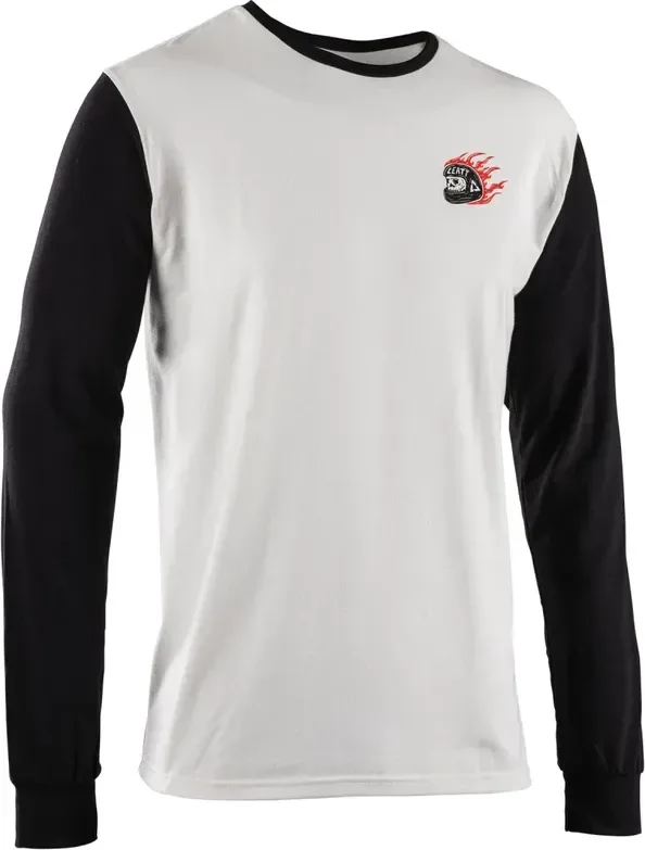 LEATT tričko dlhý rukáv Core, Cream White