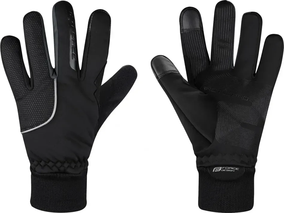 FORCE rukavice zimné ARCTIC PRO, čierne