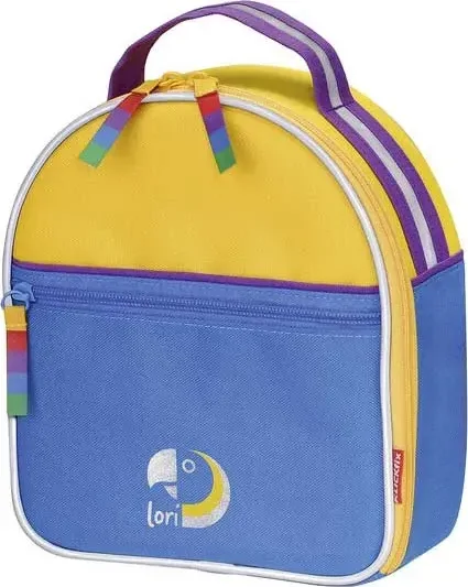 KLICKfix Lori Bag detský kufrík 2l Modrá, Zelená/Modrá/Červená/Fialová