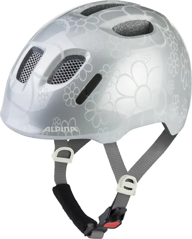 ALPINA cyklistická Junior prilba XIMO 2, silver flower gloss