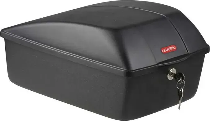 KLICKfix UNIKLIP 2 BOX na zadný nosič čierny, Čierna