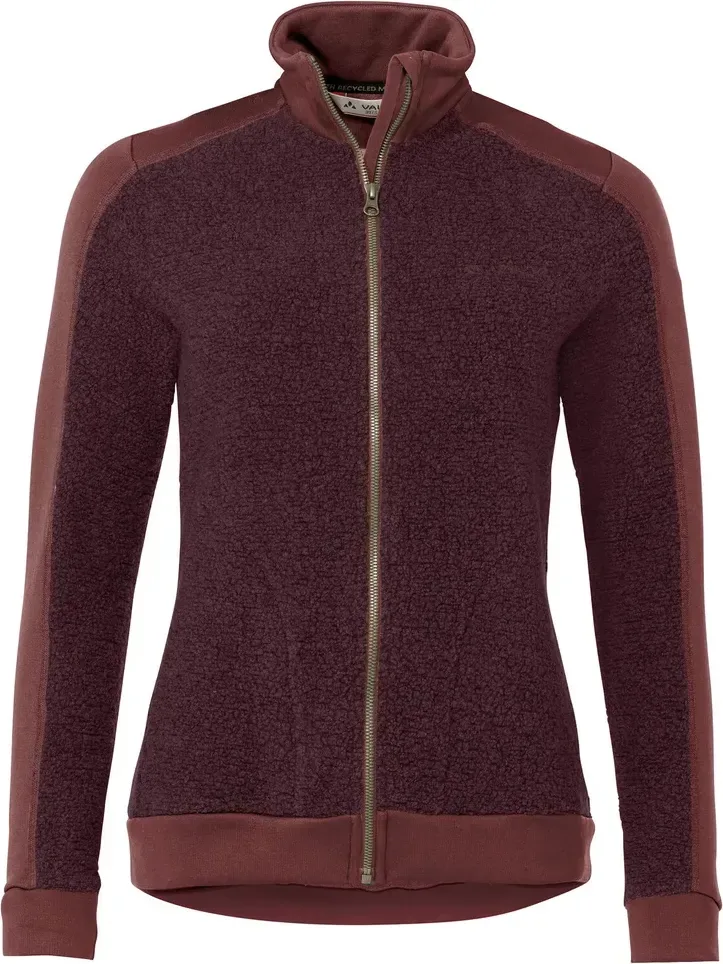 Vaude mikina Skomer Wool Fleece, dámska, dark cherry
