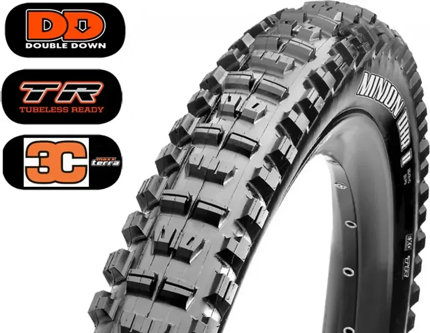Maxxis plášť MINION DHR II 27.5" - 3CT/DD/TR, 120x2TPI, kevlar