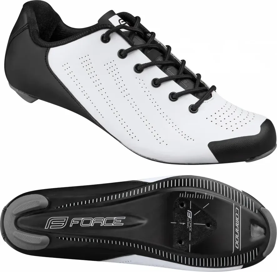 FORCE tretry COMANDO CARBON, biele