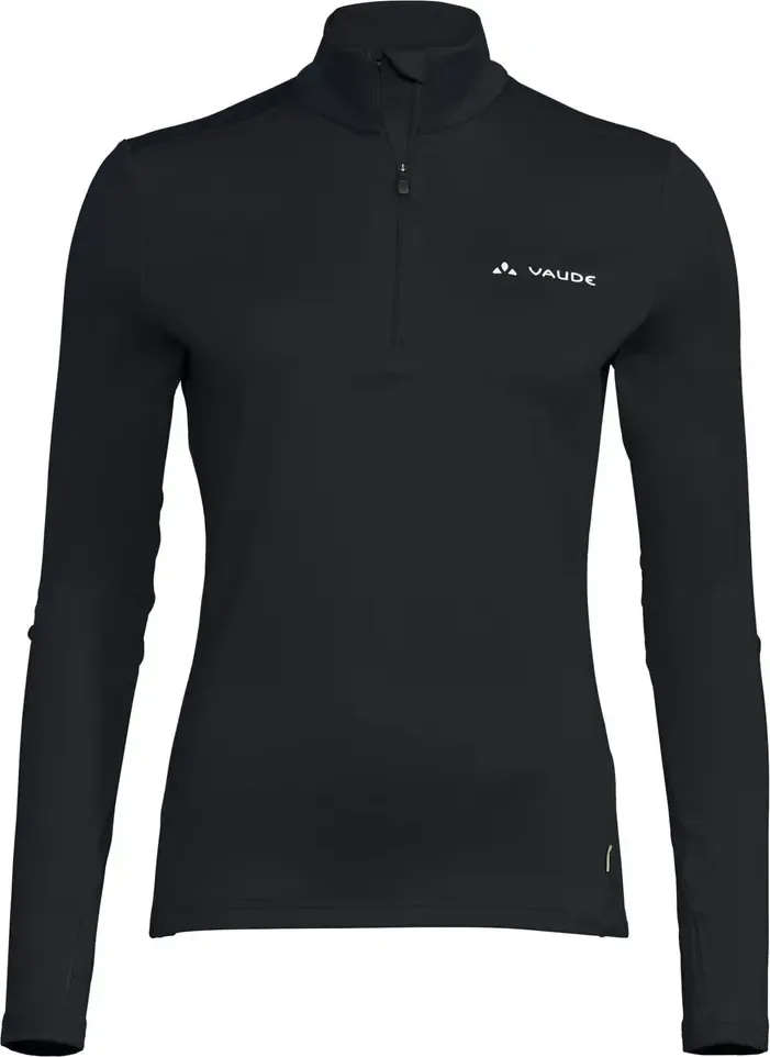 Vaude fleecový pulóver Livigno Halfzip II, dámsky, black