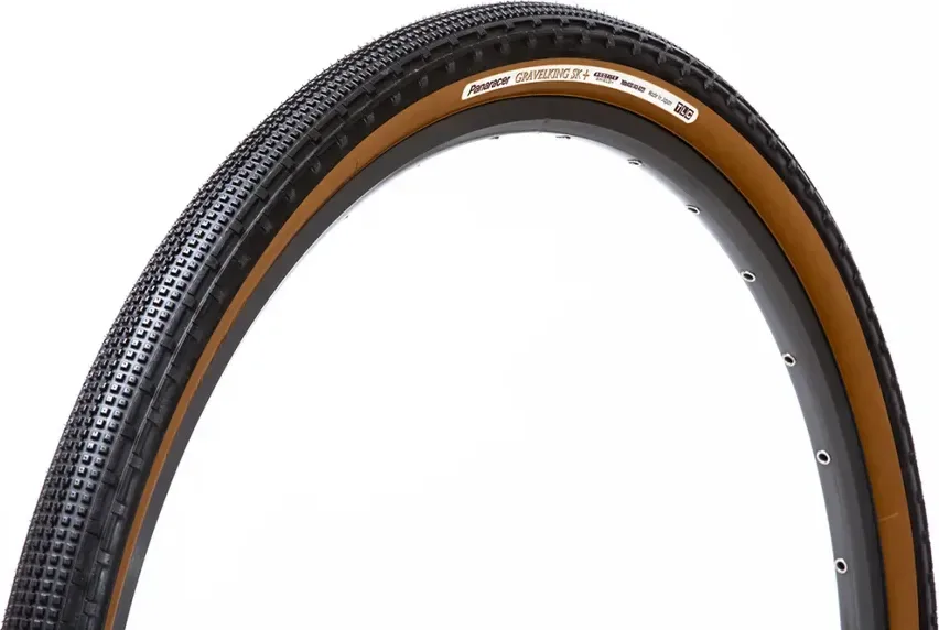 PANARACER Plášť Gravelking SK+; kevlar pätka, čierno-hnedý