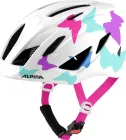ALPINA Cyklistická prilba PICO perlovobiela s motýľmi