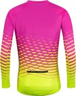FORCE dres MTB ANGLE dámsky dlhý rukáv, ružovo-fluo