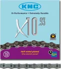 KMC Reťaz X 10 strieborno-čierna 114 článkov, box