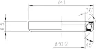 FSA ložisko hl. zloženia-ACB 873R 36°x45° 1-1/8 Black S MR054R-OD 41