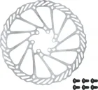 FORCE kotúč brzdový -2 180 mm, 6 dier, strieborný