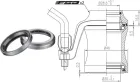 FSA hlavové zloženie ORBIT CE-CX 16.5mm alloy 1-1/8-OD 46