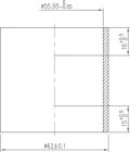 FSA hlavové zloženie NO 55R/57SC 6.1mm alloy 1.5 - OD 62