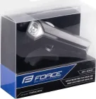 FORCE svetlo predné FLUX 200LM USB, čierne