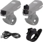 FORCE svetlo predné FLUX 200LM USB, čierne