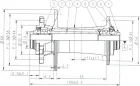 Novatec D791SB-12, predný náboj, 24 dier, 12x100, OEM