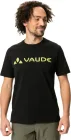 Vaude bavlnené tričko Logo, pánske, black/yellow