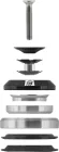 FORCE hlavové zloženie TAPER 1 1/8"-1 1/2" integrované, čierne