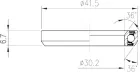 FSA ložisko hl. zloženia-TH-872/DJ ACB 36°x36° 1-1/8 Single S MR172 - OD 41.5
