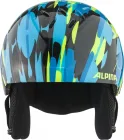 ALPINA Detská lyžiarska prilba PIZI neon-blue green