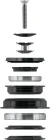 FORCE hlavové zloženie TAPER 1 1/8" -1 1/2", polointegrované, 56mm, čierne