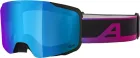 ALPINA Lyžiarske okuliare TAOS Q-LITE black-oil matt/mirror blue