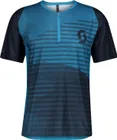 Pánsky dres Scott Trail Vertic Zip, krátky rukáv, Midnight Blue/Atlantic Blue, M