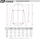 FORCE dres SPIKE dlhý rukáv, čierno-fluo