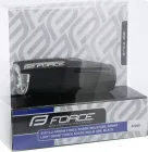 FORCE svetlo predné SHARK 500 Lumenov, USB, čierne