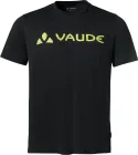 Vaude bavlnené tričko Logo, pánske, black/yellow