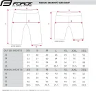 FORCE kraťasy BLADE MTB s odnímateľnou vložkou, čierno-fluo