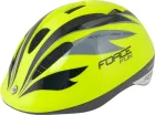 FORCE prilba FUN STRIPES detská, fluo-čierno-šedá