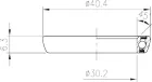 FSA ložisko hl. zloženia-HS Orbit Option Black S MR139 - OD 40.4