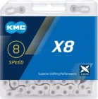 KMC Reťaz X 8 strieborná 114 článkov