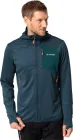 Vaude turistická mikina s kapucňou Monviso Fleece, pánska, dark sea/green
