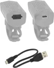 FORCE svetlo predné DOT 300 Lumenov, USB, čierne