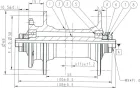 Novatec D471SBT-NBR, predný náboj, 32 dier, QR, OEM