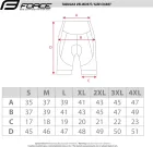 Force kraťase PACE do pásu s vložkou, čierne