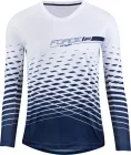 FORCE dres MTB ANGLE dámsky dlhý rukáv, bielo-modrý