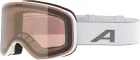 ALPINA Lyžiarske okuliare SLOPE white matt Q-LITE gold