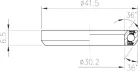 FSA ložisko hl. zloženia-TH-872E ACB 36°x36° 1-1/8 Dual S MR043 - OD 41.5