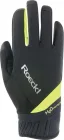 ROECKL Rukavice cyklistické zimné Ranten čierna/fluo žltá