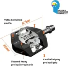 Tatze pedále MC-FLY nášľapné