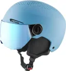 ALPINA Juniorská lyžiarska prilba ZUPO VISOR Q-LITE smoke-blue matt/blue